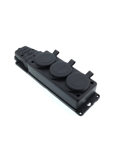 Tek-iş Kauçuk 1x16a Monofaze 3 Lü Grup Priz Çoklu Priz 0 M