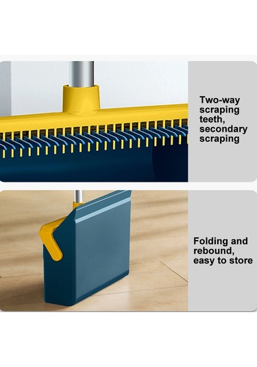 Sones Çift Taraflı Diş Kazıma Süpürge Ve Faraş Seti, Stil: Manyetik Mavi