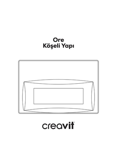 Creavit Ore Parlak Krom Kaplama Kumanda Paneli GP3004.00 Parlak Krom