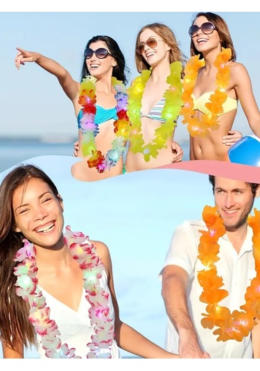 Lıcorıce Parti Kıyafeti Işık Çelenk Yaka Dekorasyon 5 Parça Seti