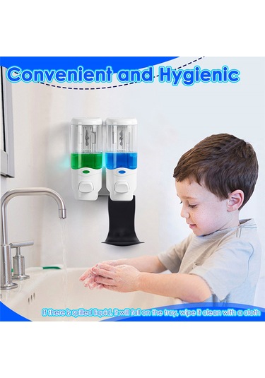 Xiaaokeji Otomatik Sabunluk, Duvara Monte Ve Dağıtıcı İçin Damlama Tepsisi Siyah