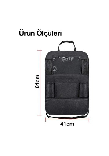 Zhltools Araba Koltuk Arkası Eşya Düzenleyici Organizer Tablet Telefon Tutucu
