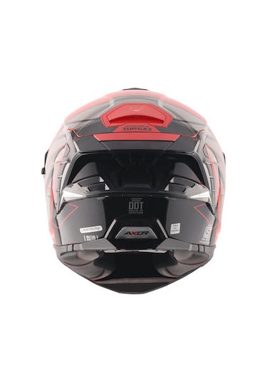 Axor Brutale Surges Full Face Kapalı Kask Parlak Kırmızı - Siyah