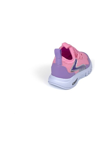 Kız Bebe Lila Işıklı Bağcıksız Rahat Kalıp Sneaker Spor Ayakkabı LILA