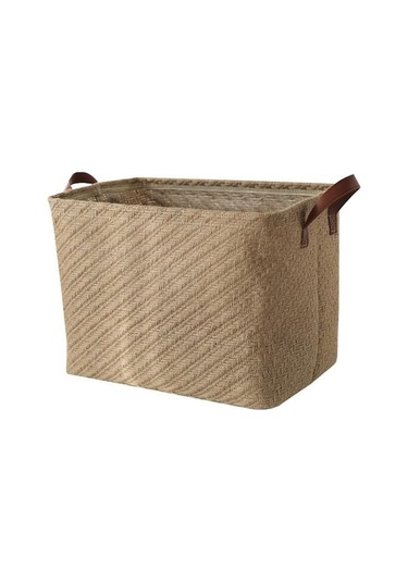 Novahub 2 Çamaşırhane İçin Depolama Sepeti Dekoratif Yoğun Dikişler Kumaş Kirli Giysiler Sepeti Diğer