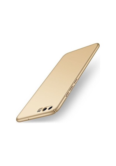 Fitcase Rubber Huawei P10 Kılıf Sert Arka Kapak Gold