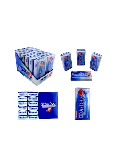 Mentos CleanBreath Naneli Teneke Kutu Şekerleme 12 Adetli 35 G.