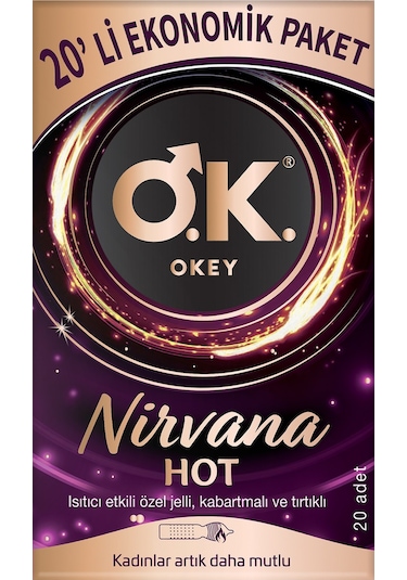 Okey Nirvana Hot Prezervatif 20'li