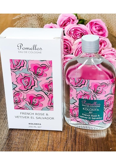 Pomellos 80 Derece French Rose & Vetiver El Salvador Kolonyası Cam Şişe 250 ML
