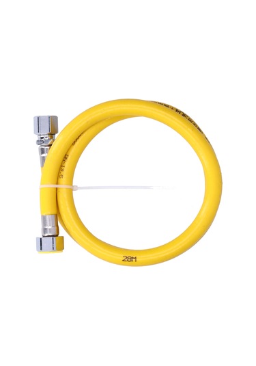 Hangfox 1m 304 Paslanmaz Çelik Gaz/şişe Gaz Borusu, Esnek Dalgalı Halka, Tek Parça Hidrolik Bağlantı, Ev Dekoru İçin, İç Dişli+takma Uç