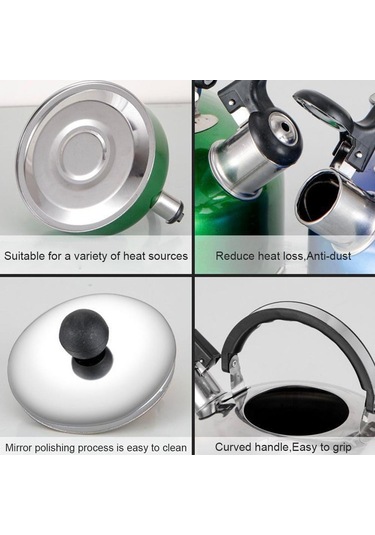 2l Düdüklü Su Isıtıcısı, Düz Tabanlı, Çelik, Q0n7 Diğer