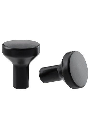Ikea Bagganäs Topuz 21 Mm, 2 Adet Siyah