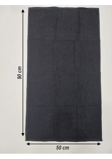 Siyah Berber Havlusu Denizli 50x90 Cm 12'li