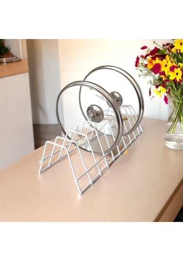 Tabaklık Rafı- Tencere Kapak Düzenleyici-tabak Kurutmalık -10 Bö