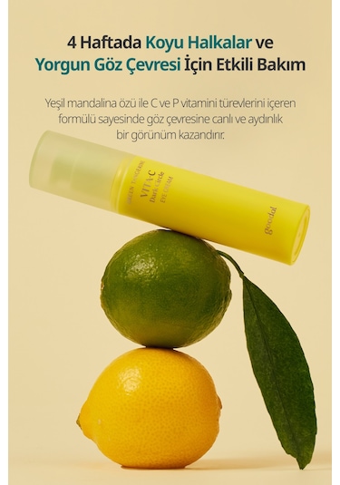 Koyu Halka Karşıtı Göz Bakım Kremi Goodal Green Tangerine Vita C Dark Circle Eye Cream