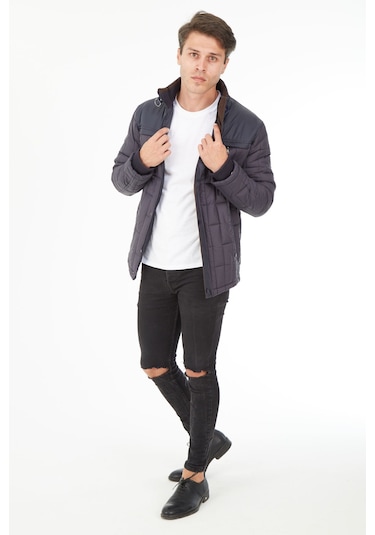 Sposo 1733 Su Itici Ve Rüzgar Geçirmez Lacivert Erkek Kaban Lacivert