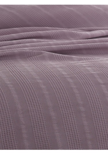 Tek Kişilik Waffle Pike 160x230cm, %100 Pamuk, Petek Tasarım, Lila Lila