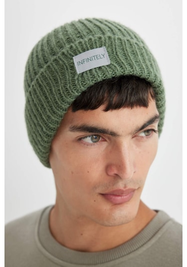 Defacto Erkek Dokuma Etiketli Bere U9177AZ24WNGN470 Yeşil