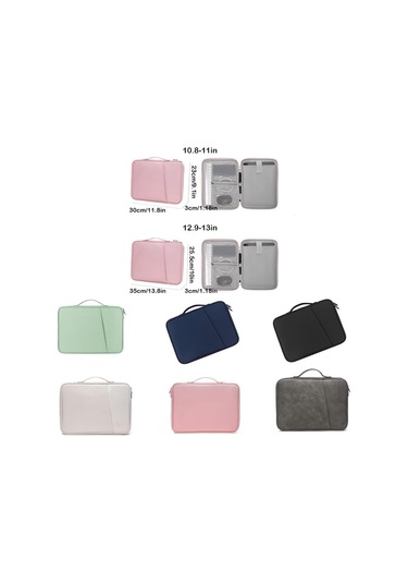 Maiyame Yeşil Nilon Dijital Cihaz Kılıfı - 12.9-13 İnç Laptop İçin Çarpıklık Ve Zıplama Koruyucu Taşınabilir Depolama Çantası Yeşil