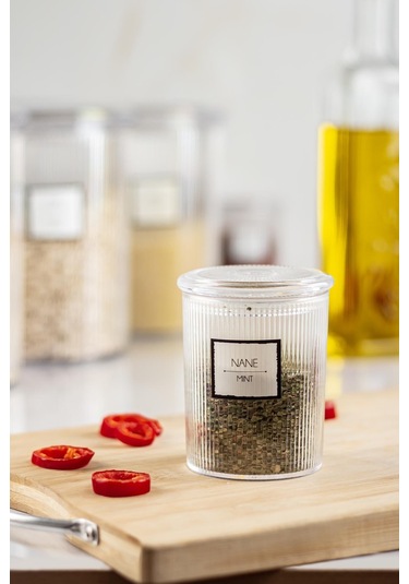 6'lı Barok Yuvarlak Baharat Kavanoz Seti & Saklama Kabı & Erzak Kabı 6 250 Ml