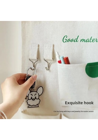 Konesam Duvar Montlu Çok Amaçlı Depolama Çantası, Pamuklu Kumaş, 12 Bölmeli Yeşil Noktalı, Dormitorio, Yatak Odası, Mutfak, Banyo İçin Diğer