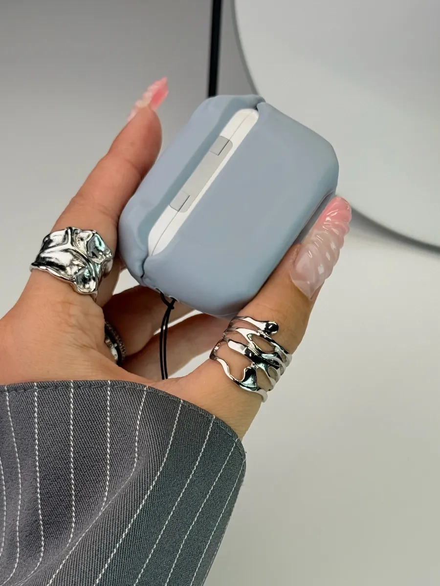 Soltykıds Airpods Pro 2 İçin Tiger Teeth Kulaklık Silikon Kılıf 282214642 Gri