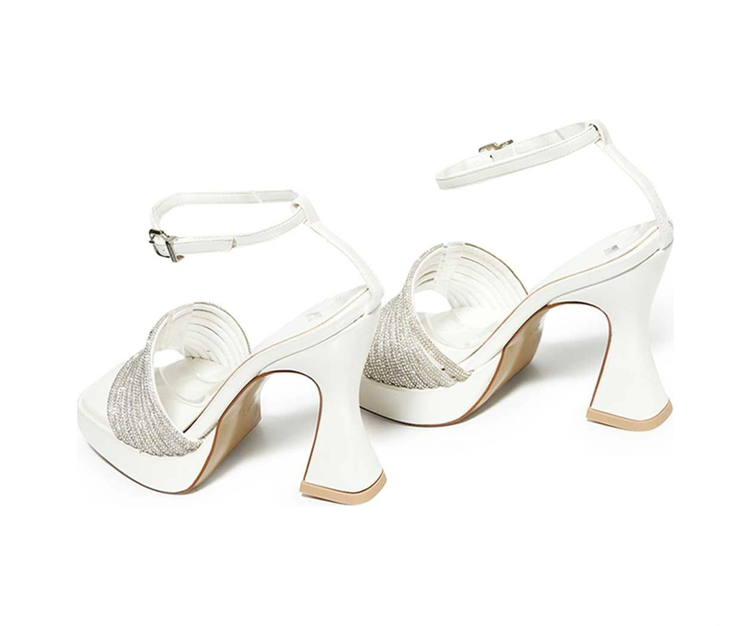 Bestello Taşlı Neolit Taban Kalın Topuklu Ayakkabı 331-887 Kadın Ayakkabı SEDEF