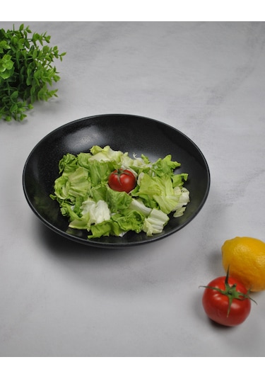 1 Adet Porselen Salata Tabağı 25 Cm Çukur Servis Tabak Sunum Kase