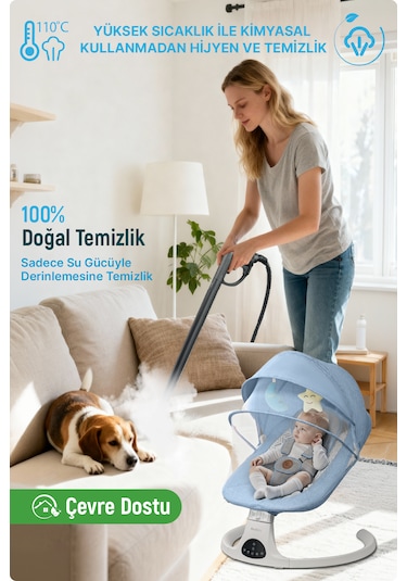Livenzi WJ-578 1800 W Buharlı Temizlik Makinesi