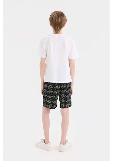 DeFacto Erkek Çocuk Xbox Pijama Takımı Kısa Kollu Üst Şort E0339A825SMWT34