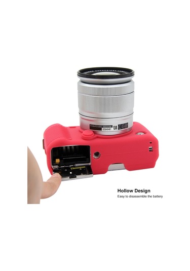 Puluz Soft Silicone Protective Case For Fujıfılm X-a3 / X-a10 Rose Red