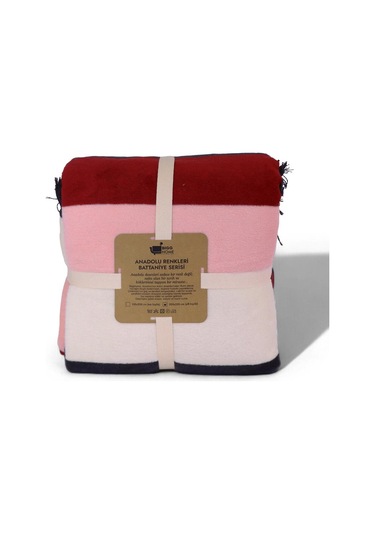 Bigghome Ritim Çift Kişilik Battaniye 200 X 220 Cm Karışık