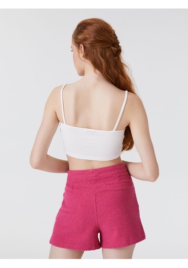 LOFT Crop Kadın Atlet Lf2032016 Q1.v1 Beyaz