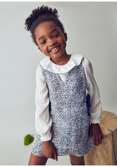 Mayoral 4990-36 Kız Çocuk Lacivert Elbise Lacivert