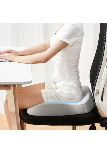 Siyah Ergonomik Basınç Tahliye Koltuk Minderi Nefes Alabilir Aşınmaya Dayanıklı Bellek Köpük Ofis Koltuğu Minderi Koltuk Pedi