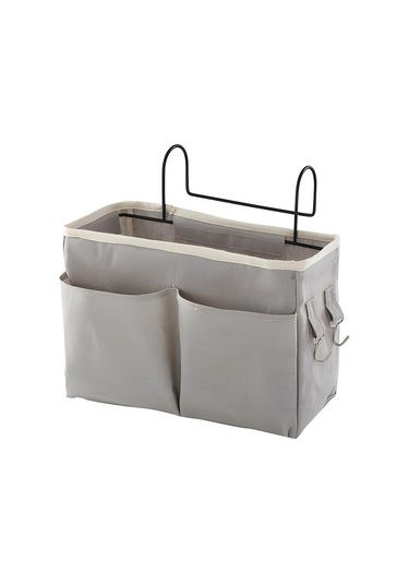 Gri Başucu Saklama Çantası Düzenleyici Tv Uzaktan Kumanda Asılı Kanepe Depolama Organizatör Yatak Tutucu Cepler Yatak Odası Yurt Saklama Çantası Gri