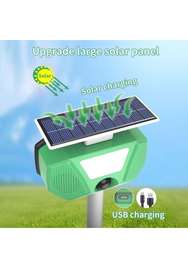 Blelsa Güneş Köstebek Kovucu Ultra Kuş Sincap Hayvan Kovucu Ip66