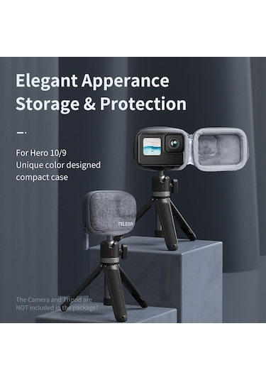 Telesın GP-CPB- 902 Gopro Hero 9/10/11 İçin Taşınabilir Kamera Taşıma Çantası