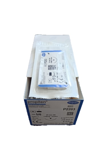 Doğsan Propılen 5/0 20mm 3/8 45cm Ters Keskın P2203 1 Adet