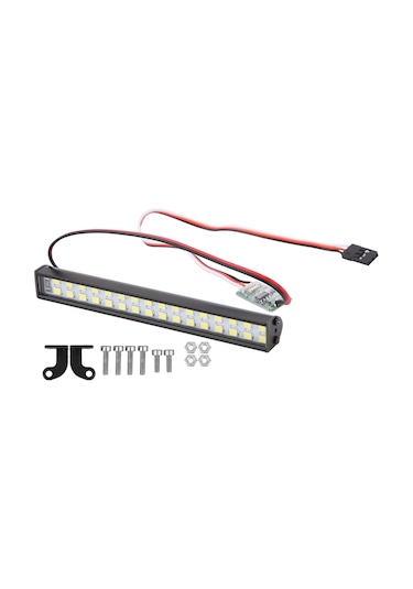 Geekyou Rc Tırmanıcı Araçları İçin Evrensel Çift Satırlı 32 Led Farı - Uzaktan Kumanda Ve Manuel Kontrol - Sürekli/flash/nefes Modları - 100mm Uzunluk