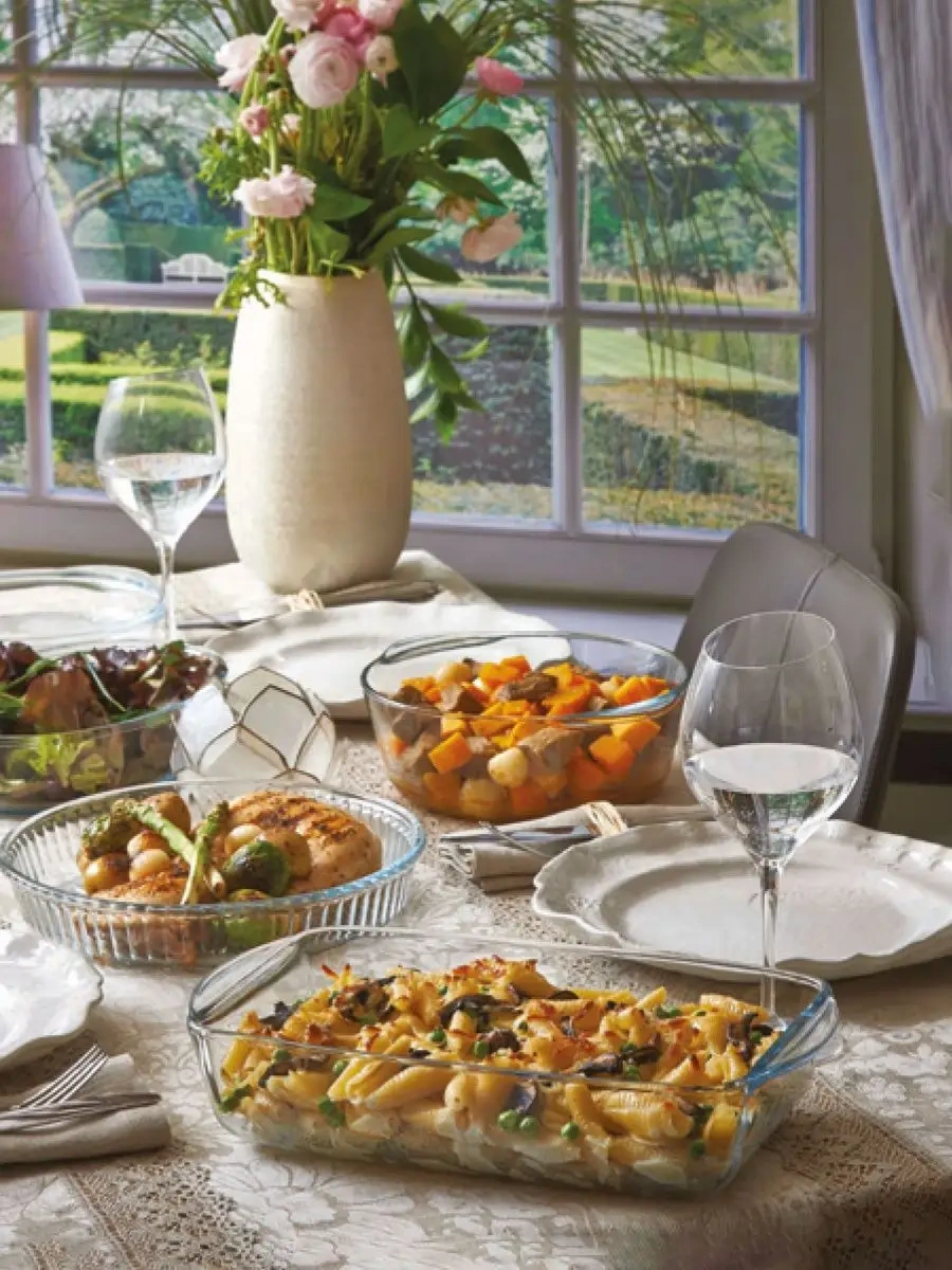 Borcam Dikdörtgen Cam Fırın Kabı 3850 Ml 12451198 Beyaz