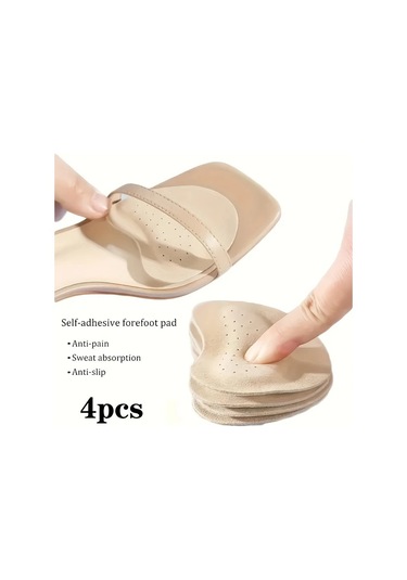 Willowhaven 4 Adet Açık Bej Kendinden Yapışkanlı Ön Ayak Pedi Ter Emici Yastık