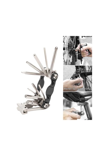 Suntek Taşınabilir Çok Işlevli Bisiklet Tamir Aleti Siyah