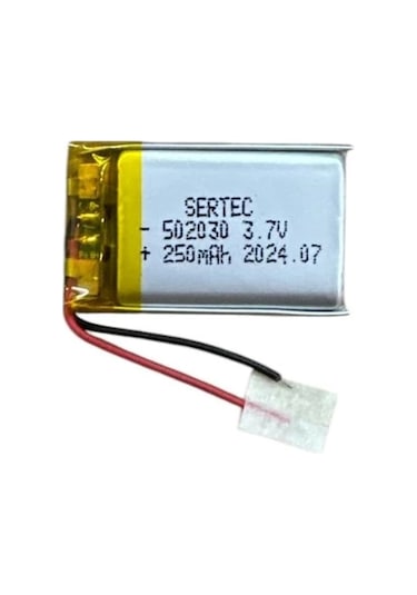 502030 3.7v 250 Mah Li-polymer Pil Devreli/1.5a