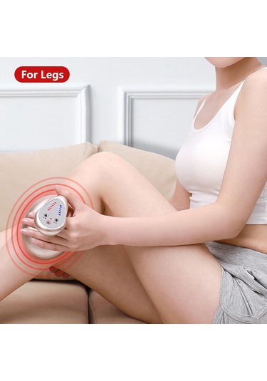 Geeksen Elektrikli Vakumlu Masaj Aleti - Sırt Ve Vücut Şişe Terapisi İçin Güçlü Emiş Altın