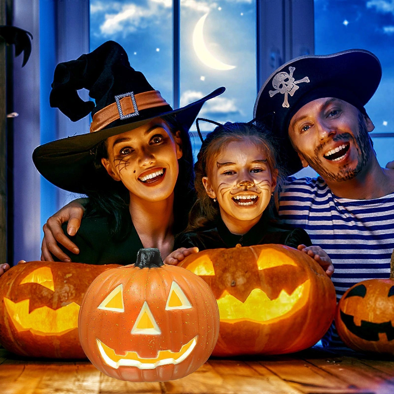 Led Fenerler Cadılar Bayramı Jack O Lantern Cadılar Bayramı Balkabağı Led Işık Bahçe Balkabağı Işıkları Jack O Lantern Cadılar Bayramı Sahte Balkabağı Diğer