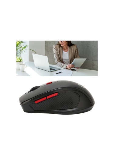 Mufunye Ergonomik 2.4g Kablosuz Oyun Fare - 1600 Dpı Ayarlanabilir, Doğru Konumlandırma, Dizüstü/masaüstü Uyumlu, Plug & Play Pil Dahil Değil