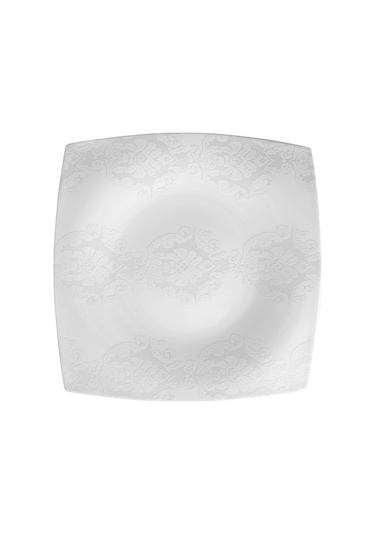 Karaca Fine Pearl Node 62 Parça 12 Kişilik İnci Kare Yemek Takımı