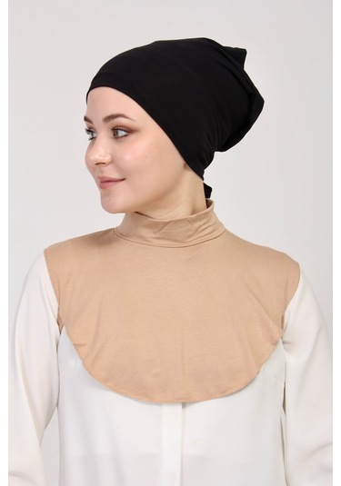 Düz Balıkçı Yakalı Kurtarıcı Boyunluk Bej