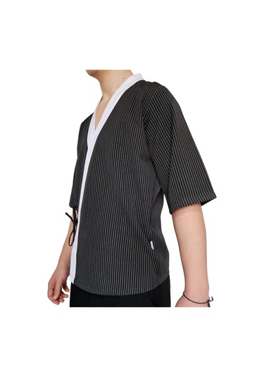 Formteks Sushi Şef Kimono Ceketi Çizgili Kırmızı